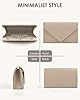 ERKOON Clutch Für Hochzeit, Clutches Abendtasche Unterarmtasche Tasche formelle Party-Handtasche für Hochzeit, Party, Cocktail, Abschlussball, Umhängetasche, Wildlederimitat mit abnehmbarer Kette #5