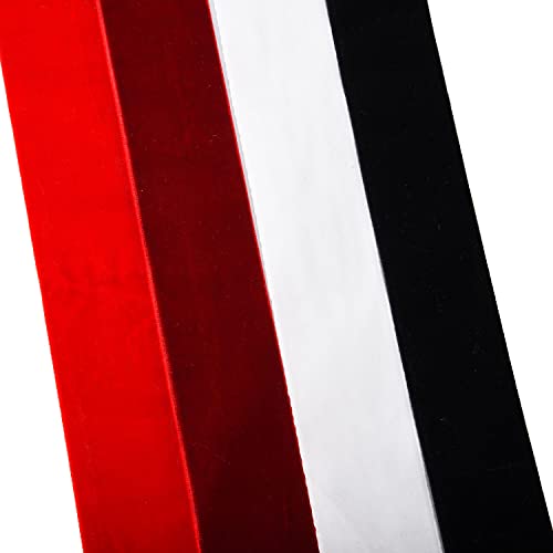 XNHIU 5 Yards Black Velvet Ribbon Vintage Christmas Ribbon for Holiday Festival Birthday Gift Wrapping Bows Making (Black, 1cm) - Image 8