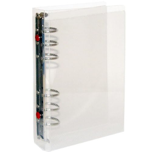Amazon | バイブル6穴 保存バインダー-R25 (クリア-レッド) HB-215-RE