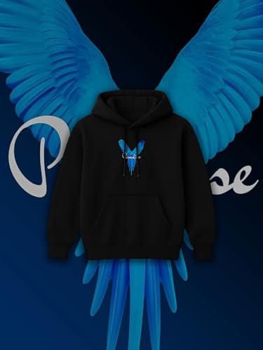 Image of Mens Printed Hoodie for Men Premium Casual Sweatshirt Man, Branded and Comfort Stylish Hoodies for Men Regular Fit Stylish Wear