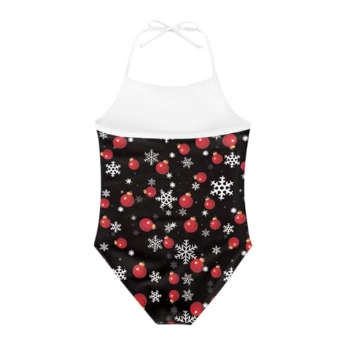 Image of Christmas Kids One-Piece Swimsuits Beach Swimwear Bathing Suit for 3-10 Years Girls