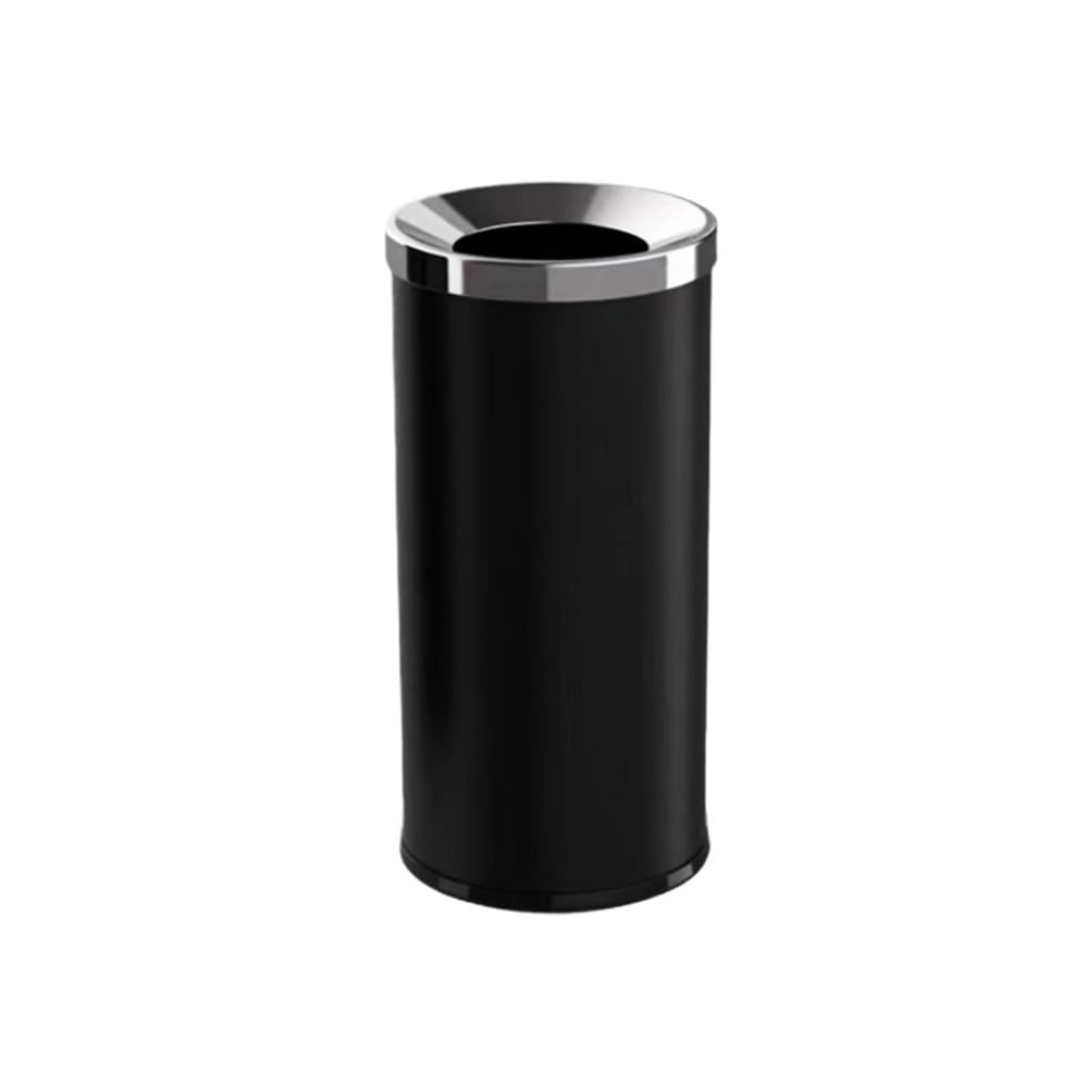 Botes de basura, Bote de basura for baño, parte superior abierta, bote for dormitorio, sala estar, tocador, oficina,para espacio interior(Black,S)