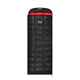 Saco De Dormir Saco de Dormir de plumón Ultraligero de plumón de Ganso, Talla Grande, cálido for Invierno, for Viajes, Senderismo y Acampada.(Light Yellow)