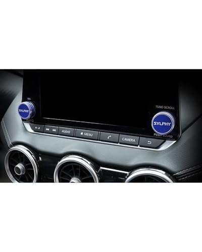 Temperature Adjustment Knob Air Conditioner Switch Knob Decorative Ring Climate Control HVAC (Speaker Ring Blue)