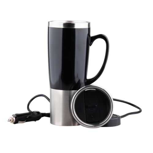 IMIKEYA Tetera eléctrica de acero inoxidable para auto 12V