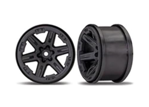 Traxxas TRA6772 Wheels, Rustler 4X4 2.8' (Black) (2)