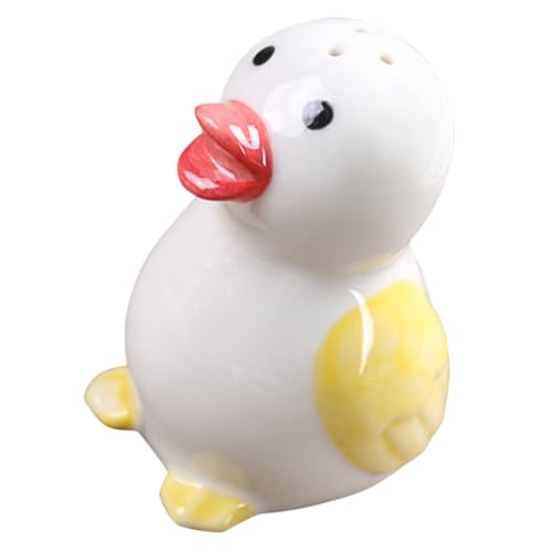 MOTHNUR Cerámica Forma de Pato de Especias Portátil Cocina y Barbacoa Almacenamiento de Sal y Pimienta y Duradero
