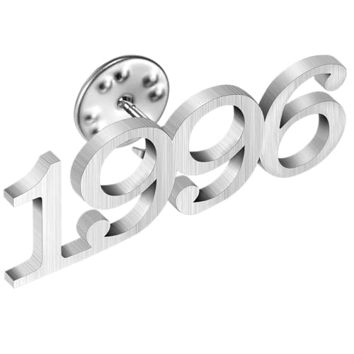 Image of AMITER Birth Year Lapel Pin, 1970-2025 Enamel Brooch Pins Tie Tacks for Men & Women Birthday, Graduation, Anniversary