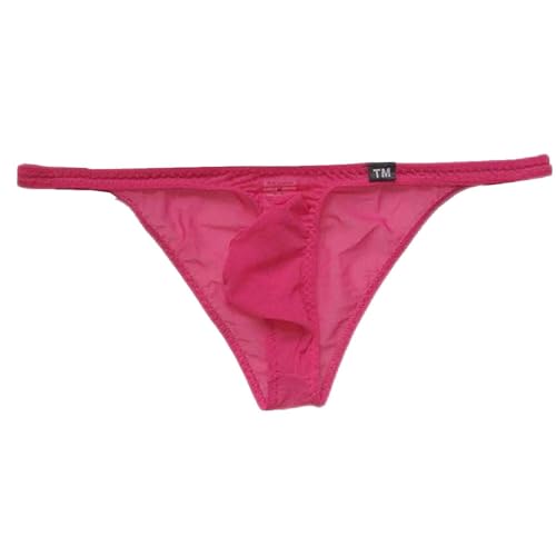 COMLIFE Men's Transparent Mesh Triangle Panties Sexy Low Waisted Semi-Wrapped Hipster Underwear3