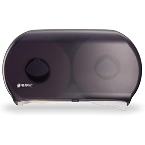 San Jamar - SJMR4000TBK R4000TBK Twin 9" Jumbo Tissue Dispenser, Black Pearl, 12" x 19" x 5.3" Cover