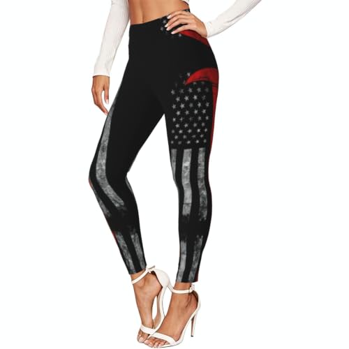 Leggings con estampado de bandera cómodos para entrenar en gimnasio y caminar por montaña