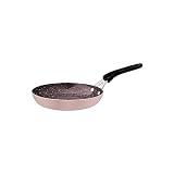 Tramontina Frigideira Tunis em Alumínio com Revestimento Interno Cerâmico Antiaderente e Externo Siliconado Rosa Trufado 20 cm 0,9 L