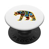 Photo Gallery orso in stile artistico delle pianure dei nativi americani popsockets popgrip intercambiabile Photo Gallery orso in stile artistico delle pianure dei nativi americani popsockets popgrip intercambiabile