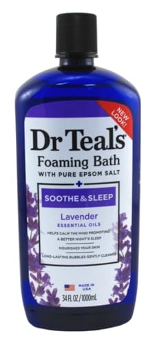 Dr. Teal's Foaming Bath, Lavender, 34 Fluid Ounce,Pack of 2
