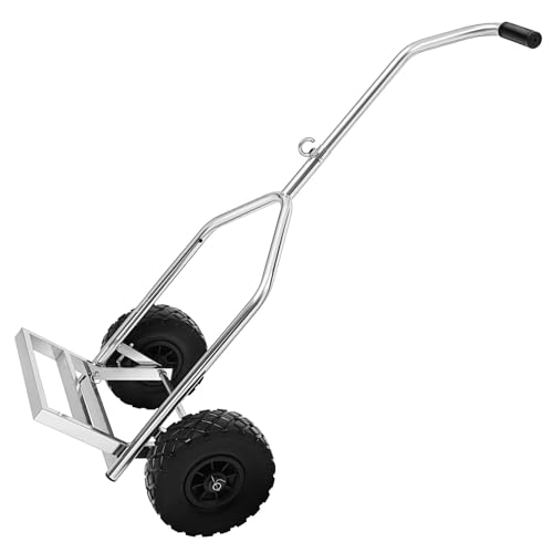 FEIMIRE Foldable Boat Trailer Dolly with 10 Tires 304 Stainless Steel Heavy Duty Trailer Mover Dolly with 500 Pound Load Capacity for Inflatable Boat Rubber Boats