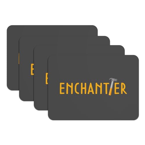 Sets de table en caoutchouc noir 4 pièces format grand format pour table de bricoleur - 2