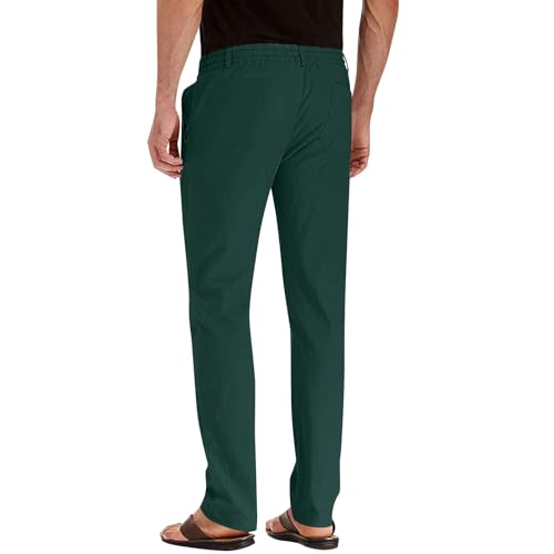 Men's Slim Fit Stretch Dress Pants Men Casual Business Golf Straight Leg Khaki Trousers Elastic Waist Twill Slacks4