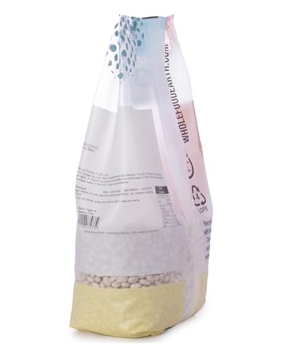 Wholefood Earth Haricot Beans 1 kg | GMO Free | Natural | High Fibre | High Protein