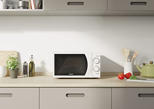 Candy-Smart-CMG-2071M-Microondas-con-Grill-20L-1200W-6-Niveles-de-Potencia-Alerta-Acustica-Fin-Coccion-Plato-245CM-Grill-Rack-Apertura-Izquierda-Descongelacion-Automatica-Blanco