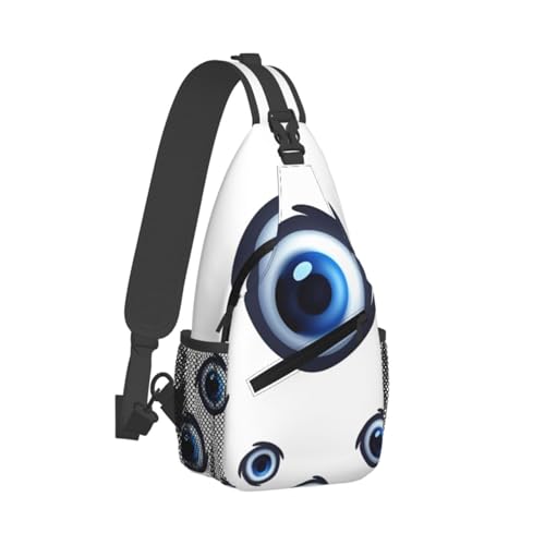 Mochila de Pecho Cruzada para Hombre y Mujer Negra miniatura 2