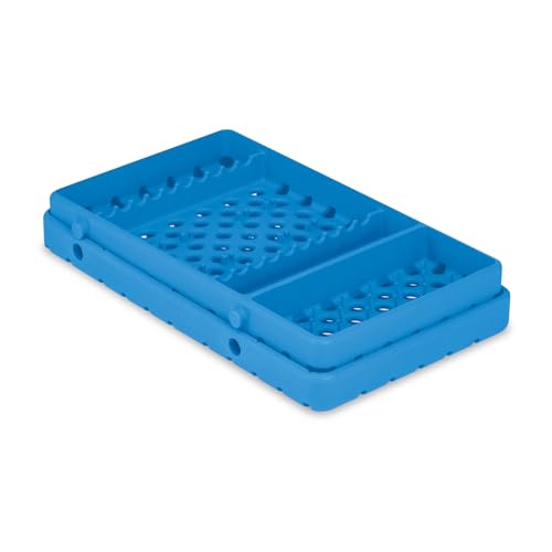 Practicon Cool Cassette 2 Silicone Autoclave Cassette for Dental Instruments, Size 10XL Instrument Tray, Blue