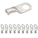 SELTERM 10 Pack 8 Gauge 8 AWG 3/8" Stud UL Marine Grade Ring Terminal Lugs Battery Cable Tinned Copper Eyelets