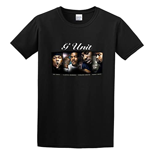 Photo de Gunit East Coast Rappers 50 Cent Lloyd Banks Men's Round Neck T-Shirt Black M
