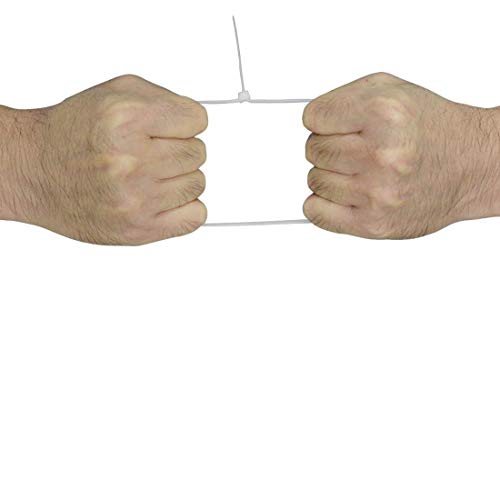 Image of Nylon 250 Pieces of 10 Inch X 3.6mm Nylon Cable Tie - Super Strong, Natural Colour (10 inch)