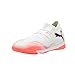 Puma Men's Future Match Indoor Trainer Soccer Shoes, White-Black-Glowing Red AH25, 8