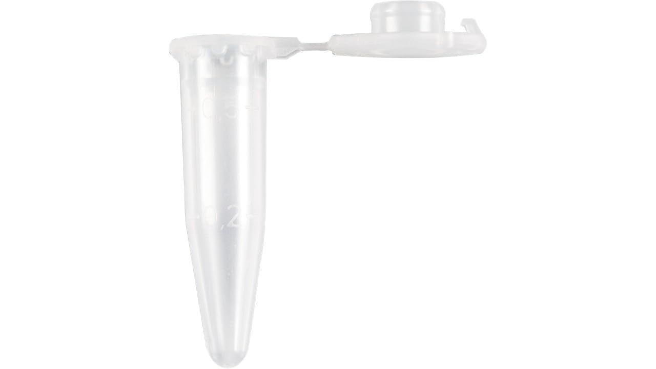 neoLab EcoLab - Vasos de reacción de polipropileno (1000 unidades, 0,5 ml, estéril), transparente