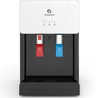 Avalon A8CTBOTTLELESSWHT Countertop Self Cleaning Touchless Bottleless Cooler Dispenser Hot & Cold Water, NSF Certified Filter, UL/Energy Star, White