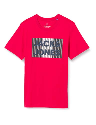 Jack & Jones Junior Jjecorp Logo tee S Crew Neck Noos Jr Camiseta, True Red/Detalles: Play, 152 cm para Niños Cover