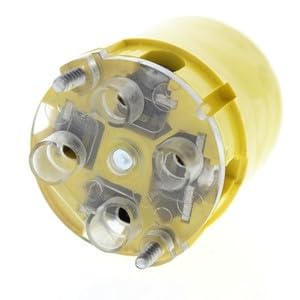 #US Yellow Nylon Locking Contor L18-20R 20A 120/208V 3PH 4P4W L1820CY