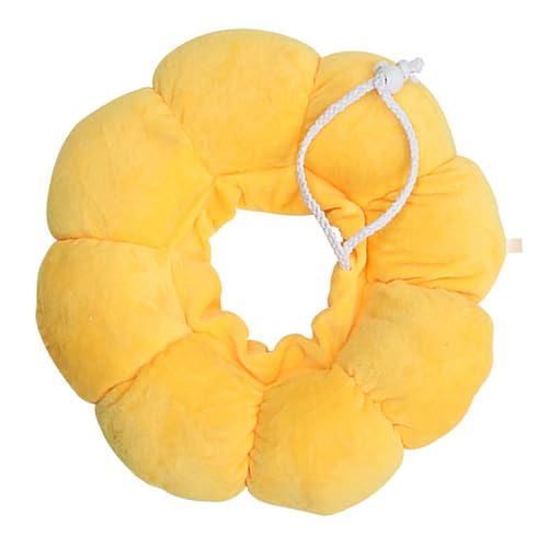 LOORGVEL ペット用可能な太陽花 カラー 猫術後復ケア 傷口保護 防?防咬 犬猫兼用 軽量ソフト素材