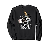 Lustiger Astronauten-Baseballspieler, Schlagsport Sweatshirt