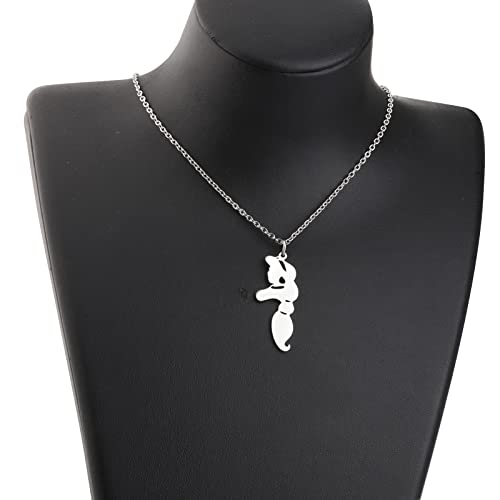 Keychin Jasmine Princess Necklace Jasmine And Aladdin Fans Gifts Jasmine Pedent Jewelry For Women Girls (Jasmin&Alad) #TOP3