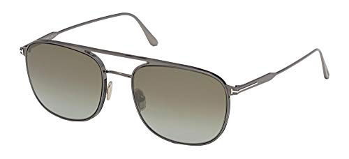 Tom Ford JAKE FT 0827 Dark Ruthenium/Green 56/20/145 men Sunglasses