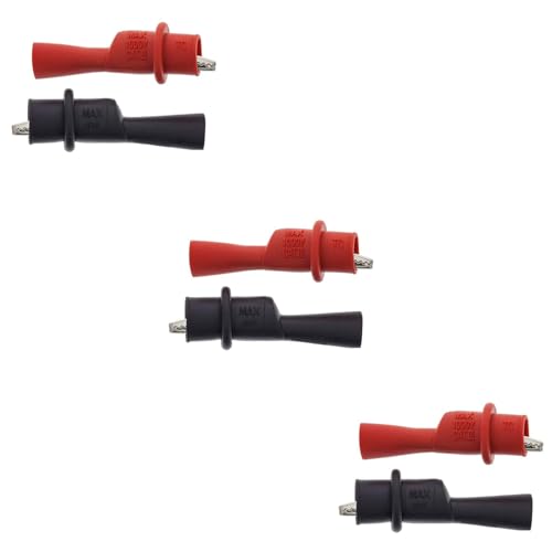Image of Replacemen Push-on Alligator Clips for Multimeter Test Lead (6PCS)