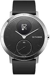 Withings Steel HR - Hybrid Smartwatch - Aktivitätstracker mit Connected GPS, Herzfrequenzmessungen, Schlafüberwachung, Smartphone-Benachrichtigungen, wasserdicht und einer Akkulaufzeit von 25 Tagen