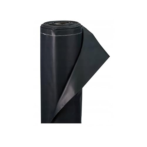 Film plastique d'étanchéité sous-dalle en polyéthylène noir Type 200, 4x25m – vue 2