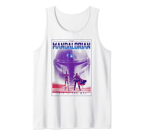 Débardeur Star Wars The Mandalorian et IG-11 noir en coton pour fan