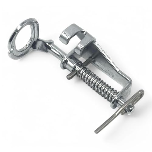 Image of ZENITH Metal Darning Close Mouth Pressure Foot Snap on Type for Automatic Electric Low Shank Sewing Machines Suitable for Usha Janome Brother Singer etc Steel Finish (Metal Darning Close Mouth)