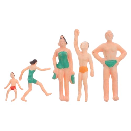 NUOBESTY 5個 泳装小人模型 ミニチュア塗装済み人形 ビーチ水着フィギュア 建築模型やジオラマ用 製 創作になミニチュアシーン装飾