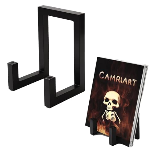 Ngtcglm Vinyl Record Holder,Vinyl Record Storage Holder, Black Lp Record Holder,Metal Album Storage for Vinyl Records ,Simple Assembly Organize Albums,Book, Magazine, Files