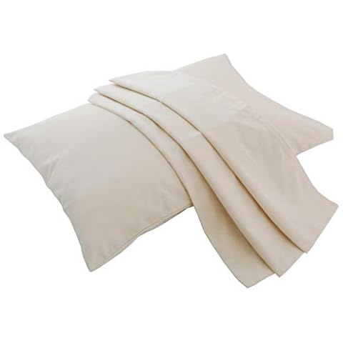 Lofe Organic Cotton Pillow Case - One Pack 16"x 22" Kids Pillow Cover - 300 TC Thread Count - Soft, Safe and Hypoallergenic - Off White Cover