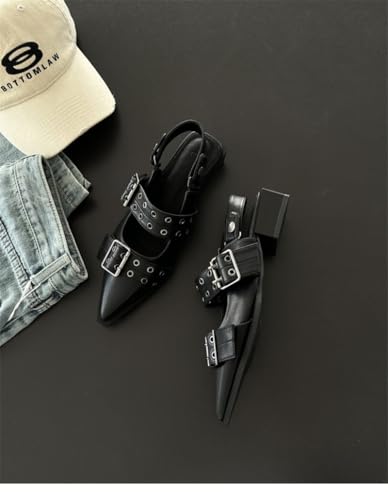 Emo Wedding Shoes Mary Janes Block Low Heels Y2K Retro Rave Grunge Doll Shoes for Women Preppy Teen Girls - Goth Non Slip Kawaii Cute Comfortable Walking Birthday Gifts Lolita Back to School Party4