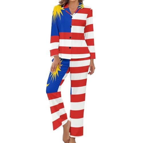 Pyjama pour femme ensemble détente à revers pour soirées cocooning et nuits confortables