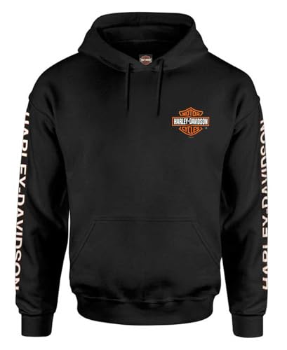 Harley-Davidson Men's Bar & Shield Logo Pullover Hoodie - Black 30297503