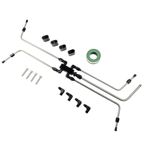 AN4 LS Coolant Crossover Steam Vent Kit LS 4 Port Stainless Steam Line Kit | Fit for LS 4 Port Steam Vent Engine LS1 LS2 LS3 LS6 LS7 LS9 LSX