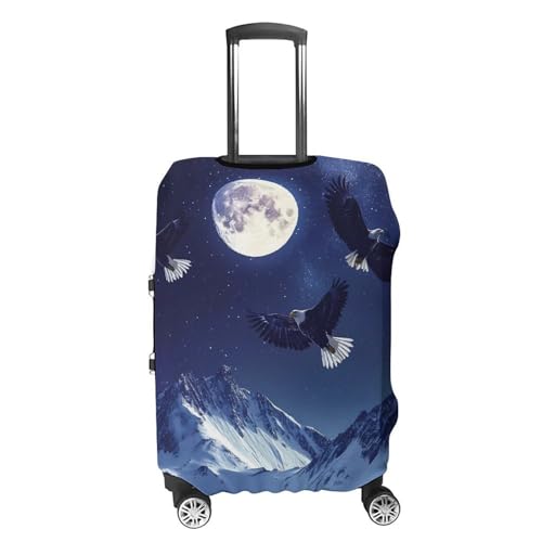 Bald Ea-gles Travel Luggage Cover Suitcase Protector Baggage Covers for Men Women L4